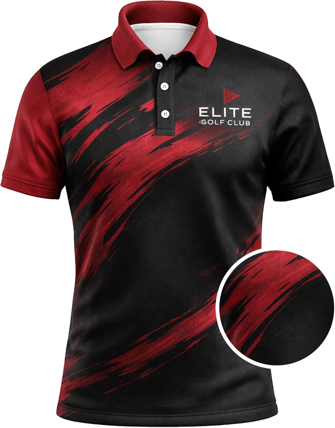 Funny Golf Polo Shirt It Takes A Lot of Balls to Golf Performance Red Black Shirt