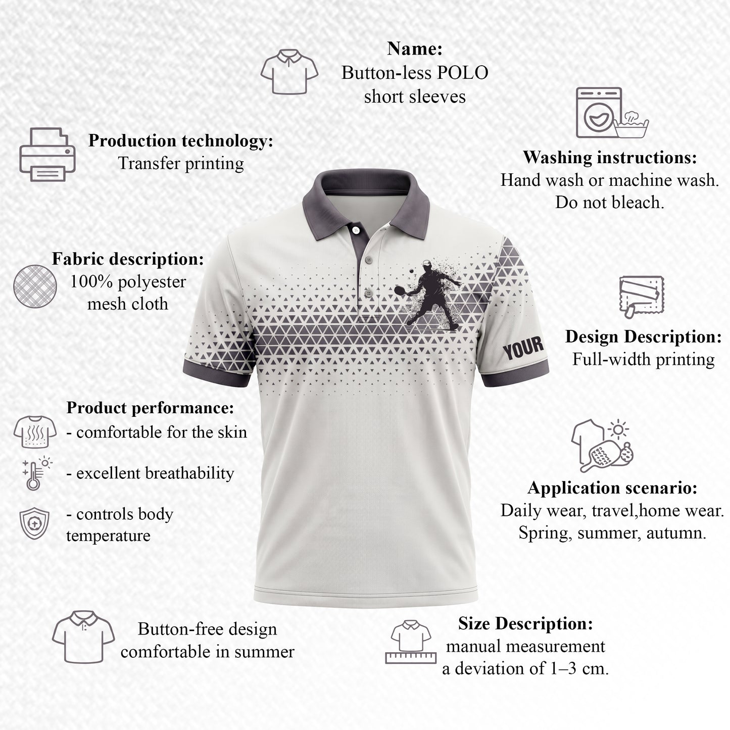 Custom Pickleball Polo Shirt