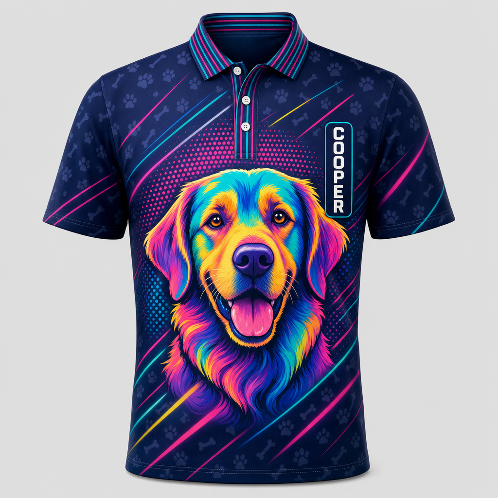 Neon Pop-Art Dogs Custom Name AOP Polo - Personalized Polo shirt - All over printed 0562743a-96d3-44d4-8bf5-e3ed5daca580.png
