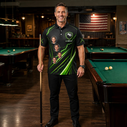 Custom Neon 8-Ball Team Polo – Team Name + Player Name - Lifestyle 2