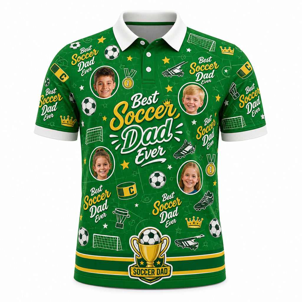 Best Dad Ever Soccer Polo - Hero