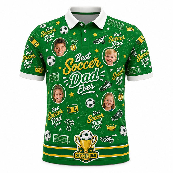 Best Dad Ever Soccer Polo - Hero