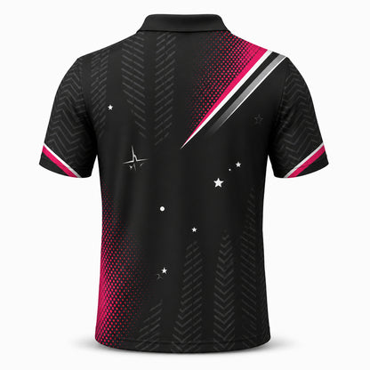 Custom Bowling Team AOP Polo — Team Name & Player Name - Back view