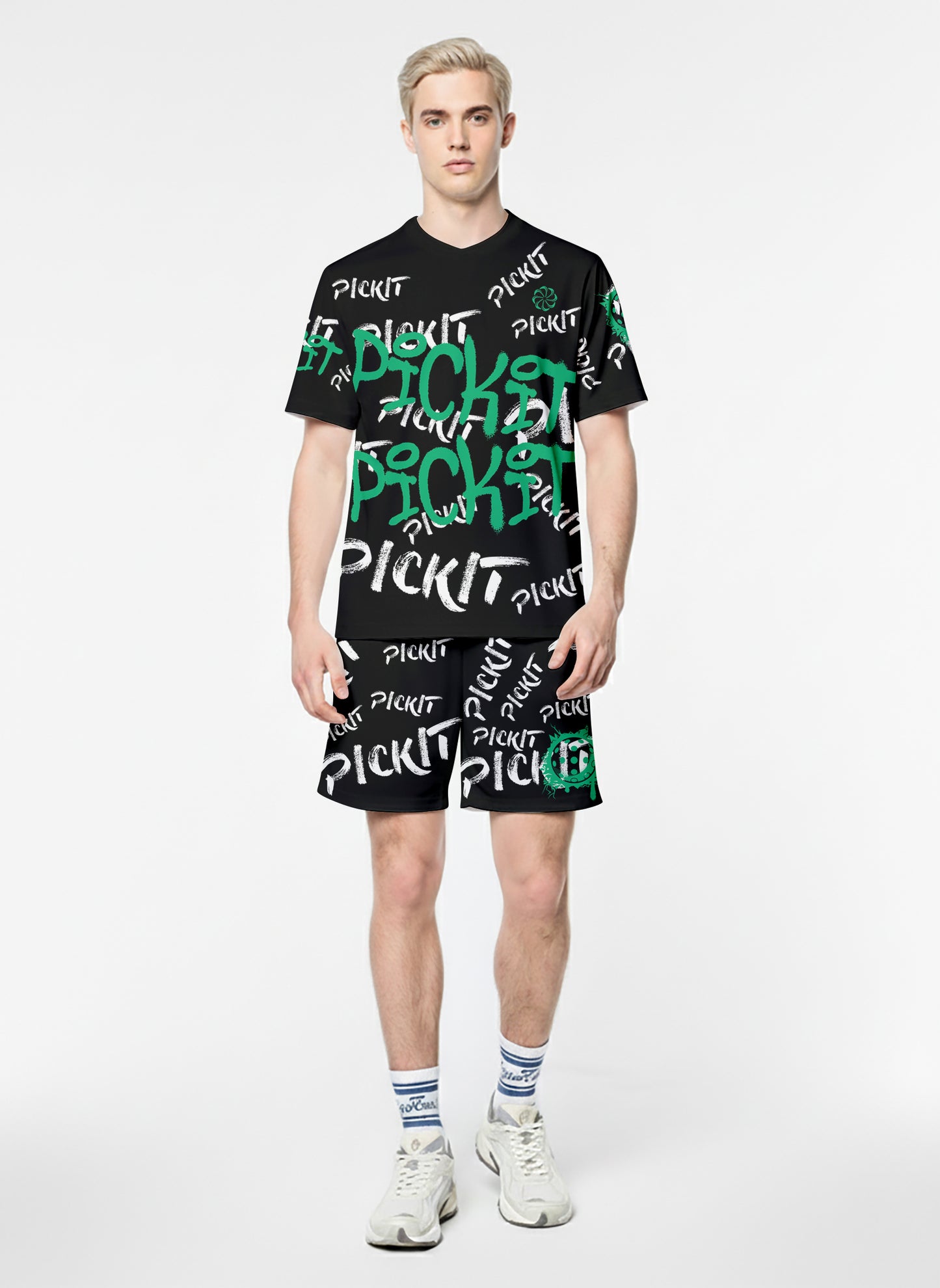 Court Graffiti Shorts Black  Green 1760154557926.jpg