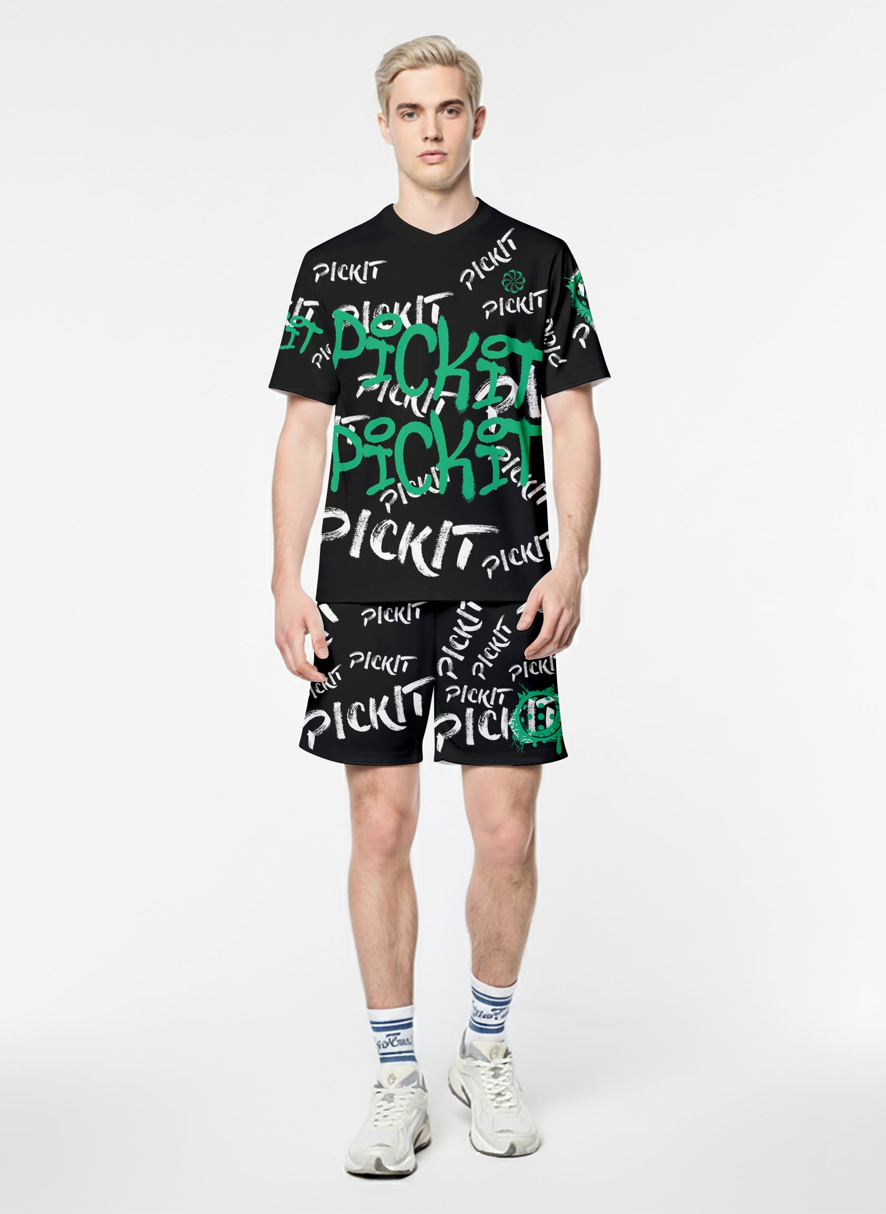 Court Graffiti Shorts Black  Green 1760154557926.jpg