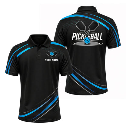 Custom Pickleball Polo Shirt with Name