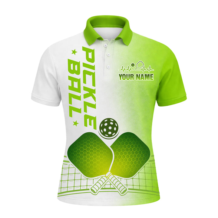 Men's Pickleball Polo Shirt Personalized Name Team