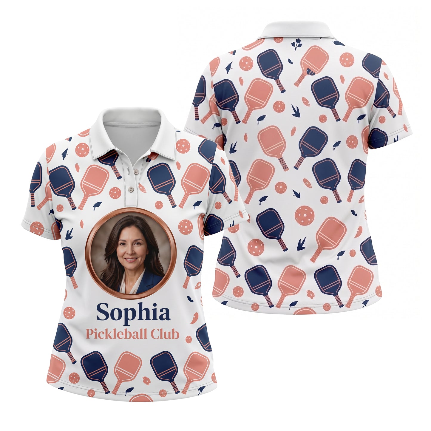 Women's Personalized Pickleball Club Polo Shirt