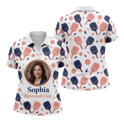 Women's Personalized Pickleball Club Polo Shirt