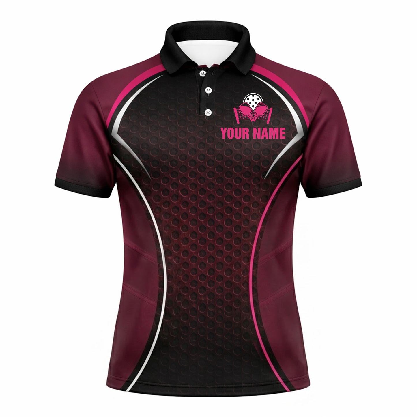 Personalized Pickleball Team Polo Shirt Custom Name Performance Sports Jersey Breathable Athletic Shirt