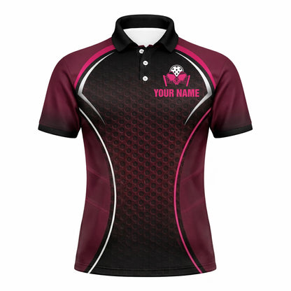 Personalized Pickleball Team Polo Shirt Custom Name Performance Sports Jersey Breathable Athletic Shirt