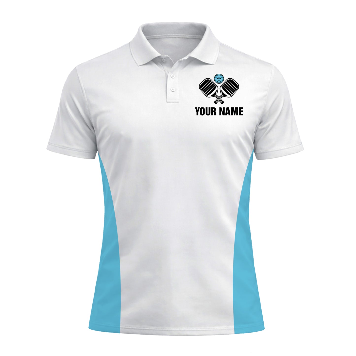 Pickleball Polo Shirt Custom Name Paddle Graphic Sports Shirt Men Women Pickleball Team Shirt