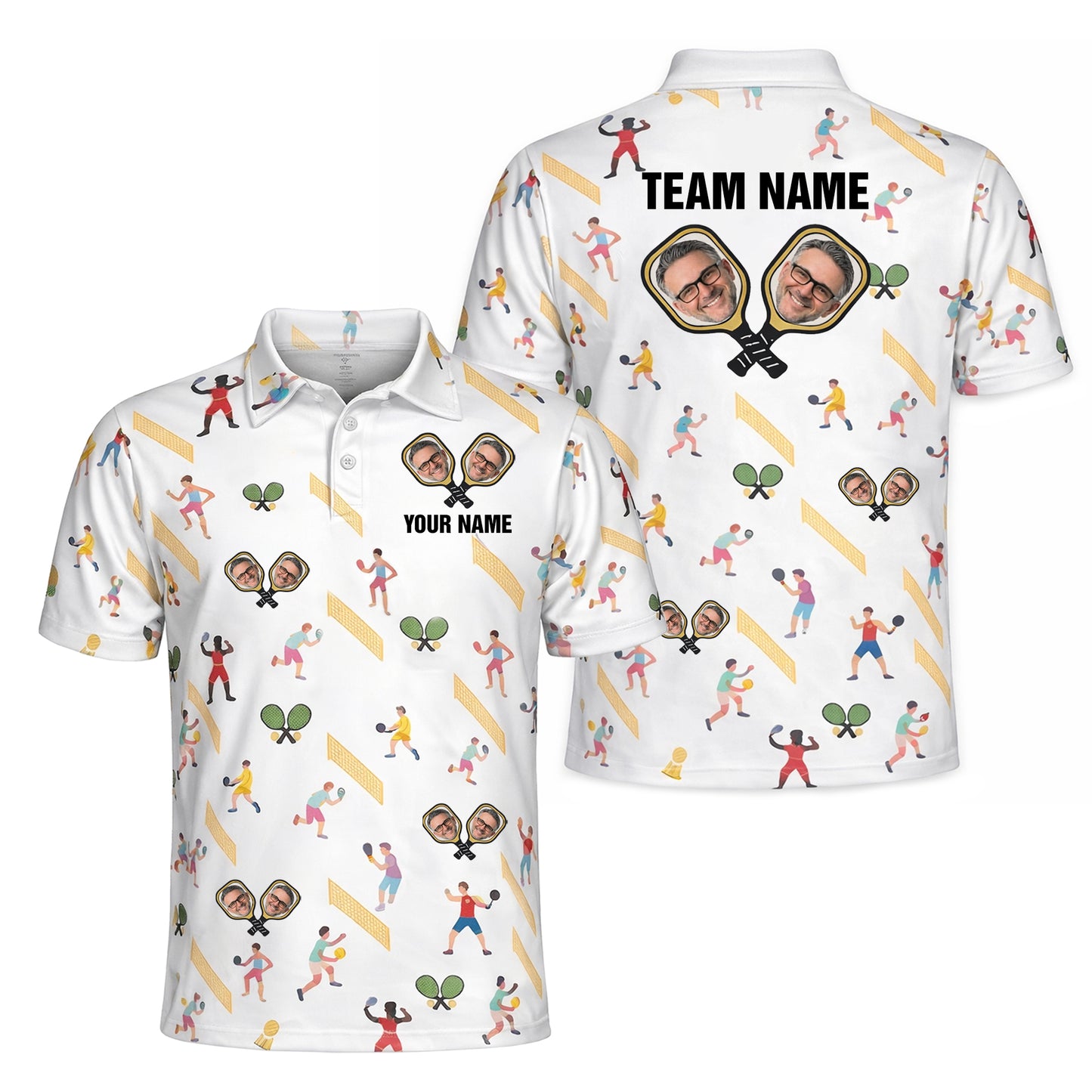Custom Name Photo Face Player Pattern Print