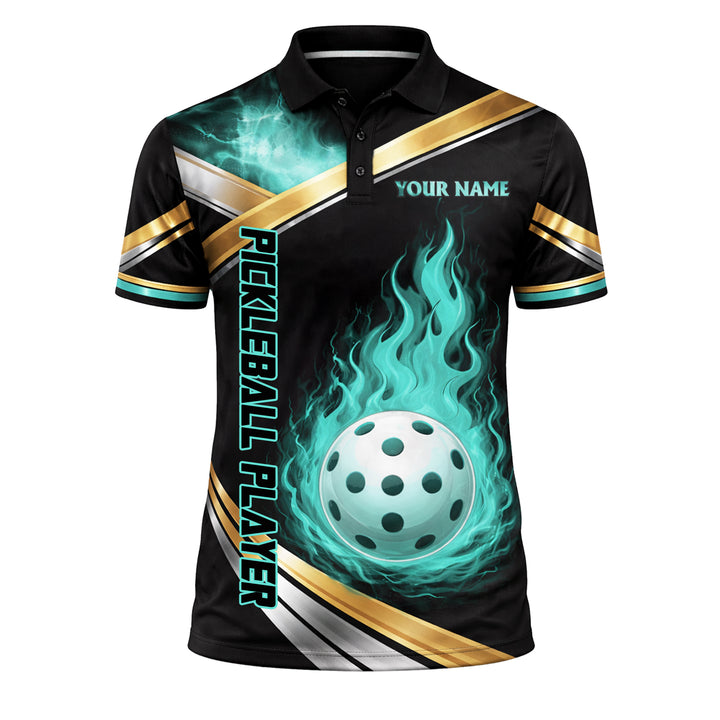 Pickleball Polo Shirt Personalized Team Name Custom Pickleball Player Performance Shirt