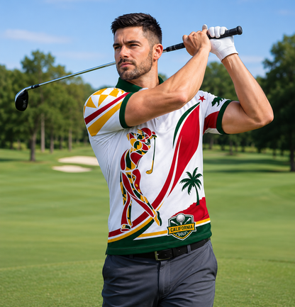 California Golf Polo - Personalized Polo shirt - All over printed