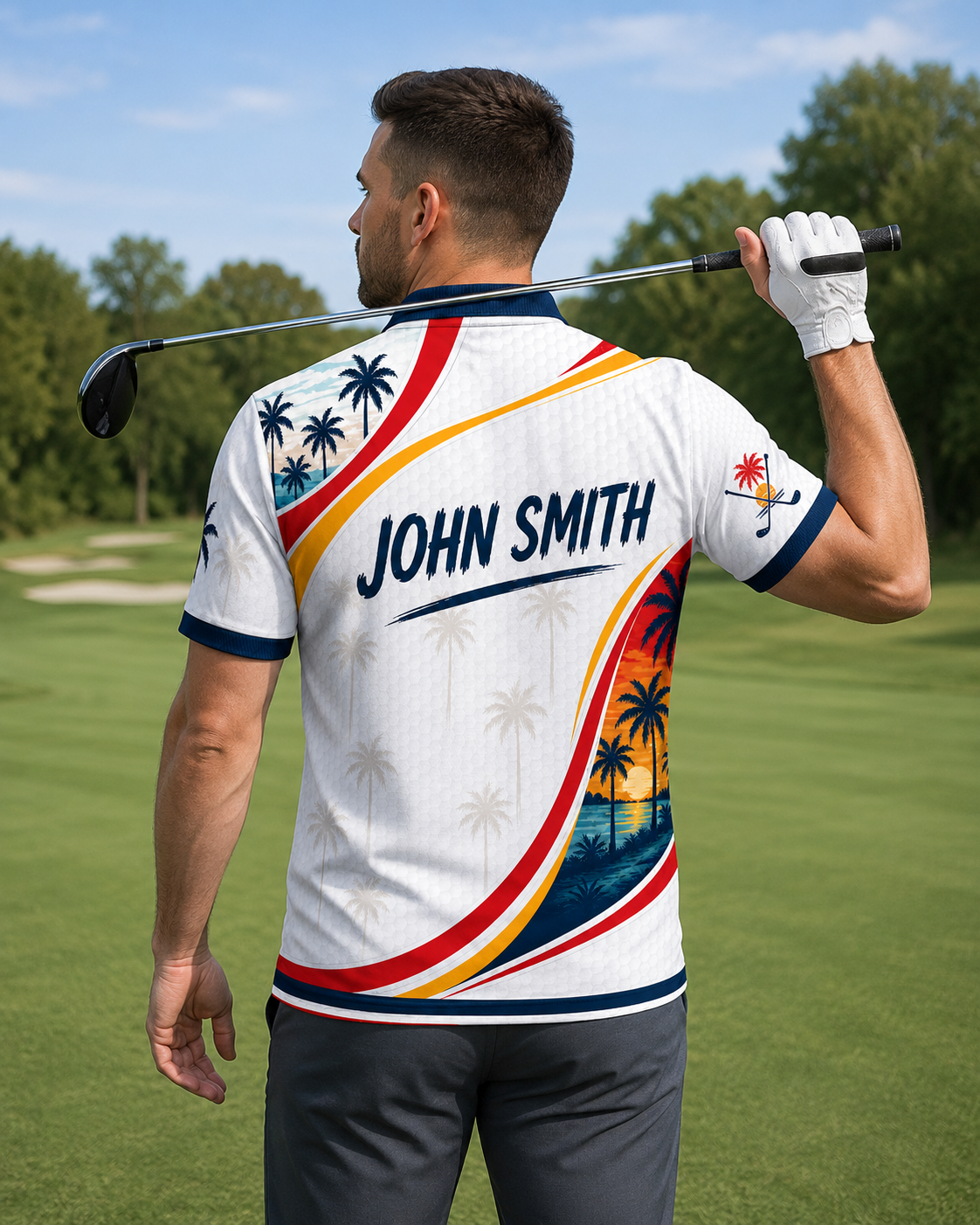 California Golf Polo - Personalized Polo shirt - All over printed
