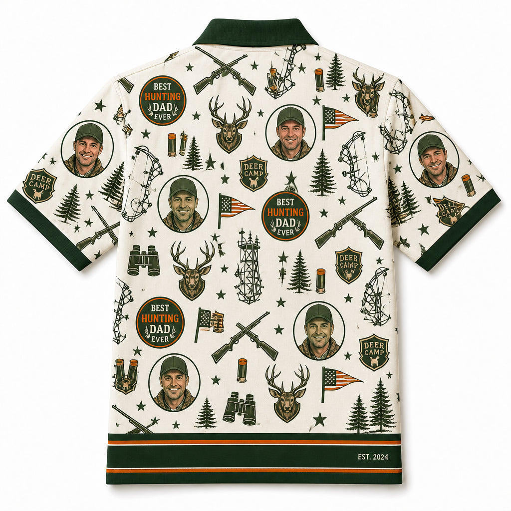Hunting Dad AOP Polo - Back view