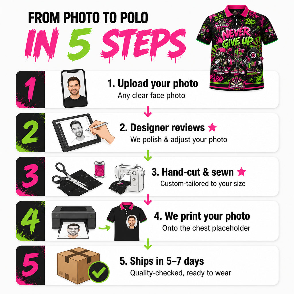 Darts Graffiti Polo - How it is made