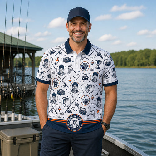 Fishing Dad AOP Polo - Lifestyle 1