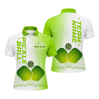 Men's Pickleball Polo Shirt Personalized Name Team