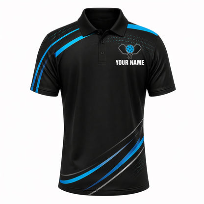 Custom Pickleball Polo Shirt with Name