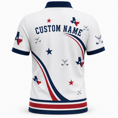 Texas Golf Polo - Personalized Polo shirt - All over printed