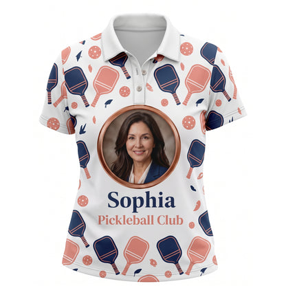Women's Personalized Pickleball Club Polo Shirt