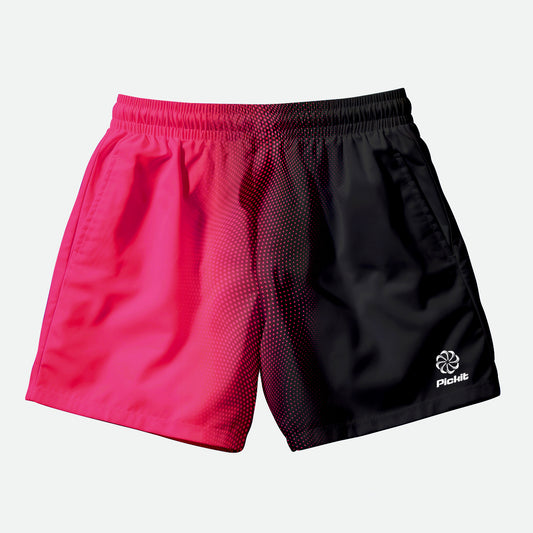 Pink Black Court Shorts