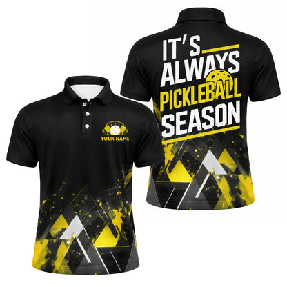 Pickleball Season Polo Shirt Custom Name It s Always Pickleball Season Performance Sports Shirt Men Women