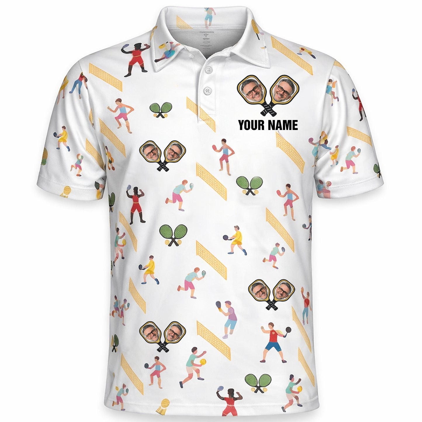 Custom Name Photo Face Player Pattern Print