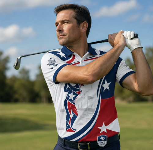 Texas Golf Polo - Personalized Polo shirt - All over printed