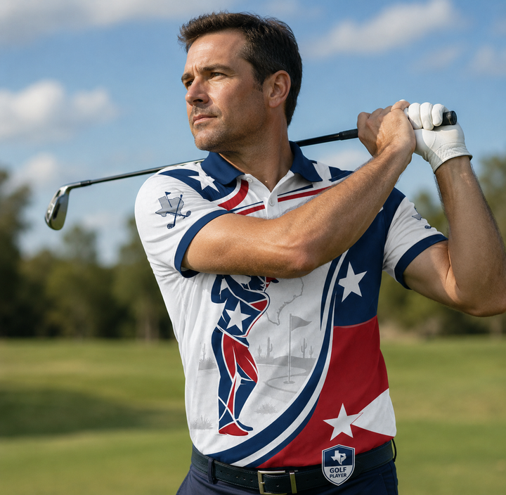 Texas Golf Polo - Personalized Polo shirt - All over printed