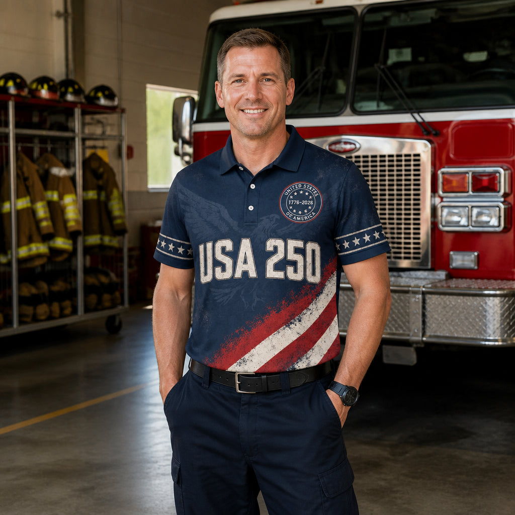 USA 1776–2026 Patriotic Polo — 250 Years - Lifestyle 1