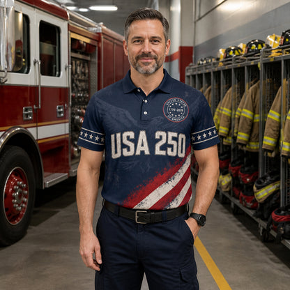 USA 1776–2026 Patriotic Polo — 250 Years - Lifestyle 2
