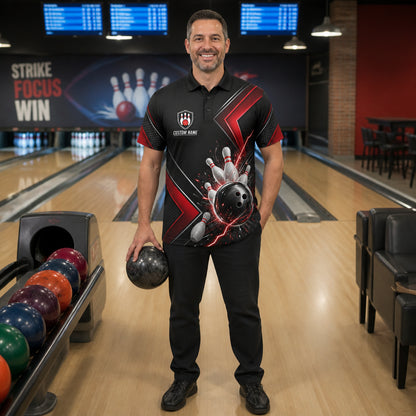 Custom Bowling Team AOP Polo – Player & Team Name - Lifestyle 2