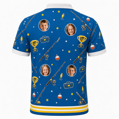Best Dad Ever Fishing Polo - Back view