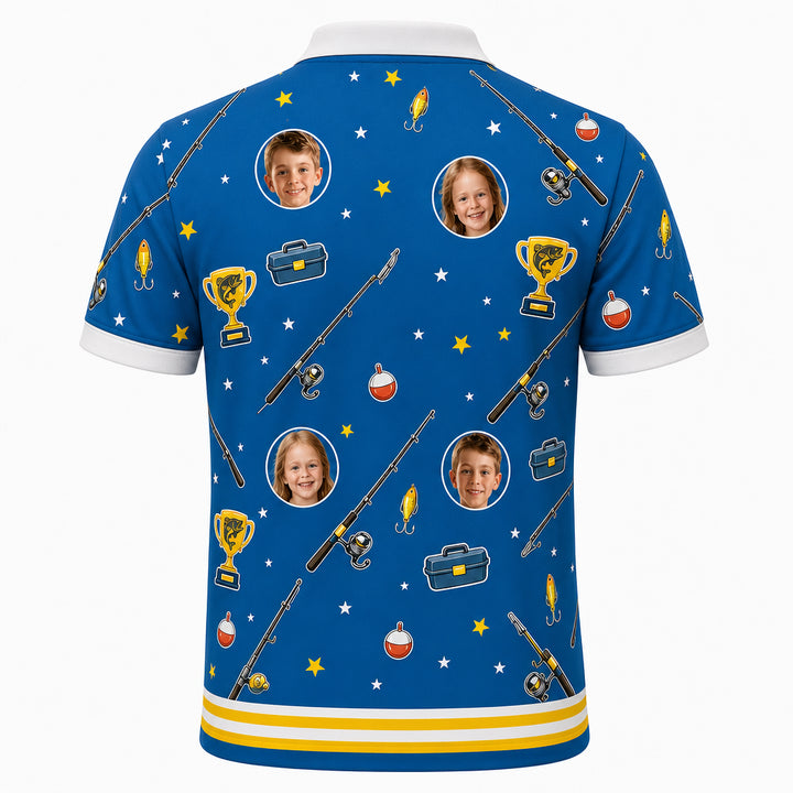 Best Dad Ever Fishing Polo - Back view