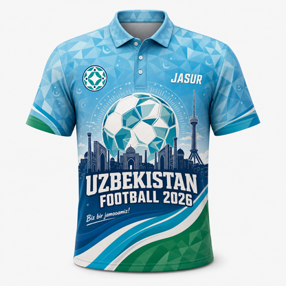 UZBEKISTAN FOOTBALL 2026 - Personalized Polo shirt - All over printed 3657b0a0-7b43-40ec-8ea1-d82b53c5dcaf.png