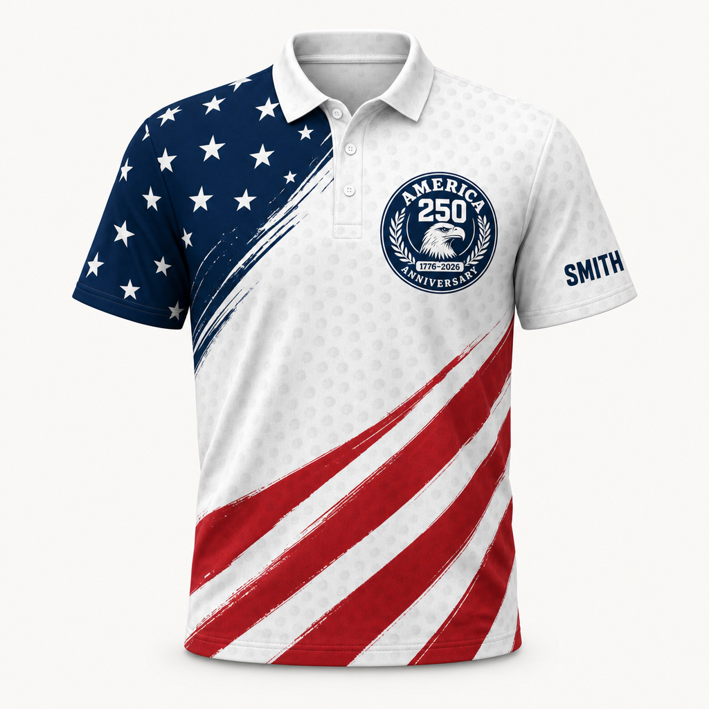 AMERICA 250 ANNIVERSARY 1776–2026 - Personalized Polo shirt - All over printed 3665c9ab-fcb3-4352-8a6f-ecfc5ea7838c.png