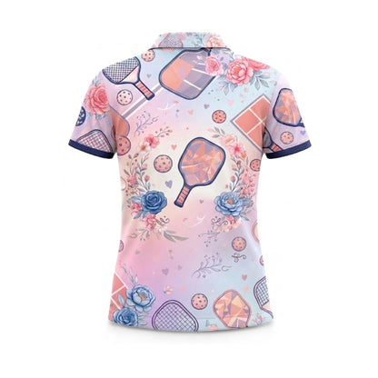 Best Pickleball Mom Ever Polo Shirt for Women