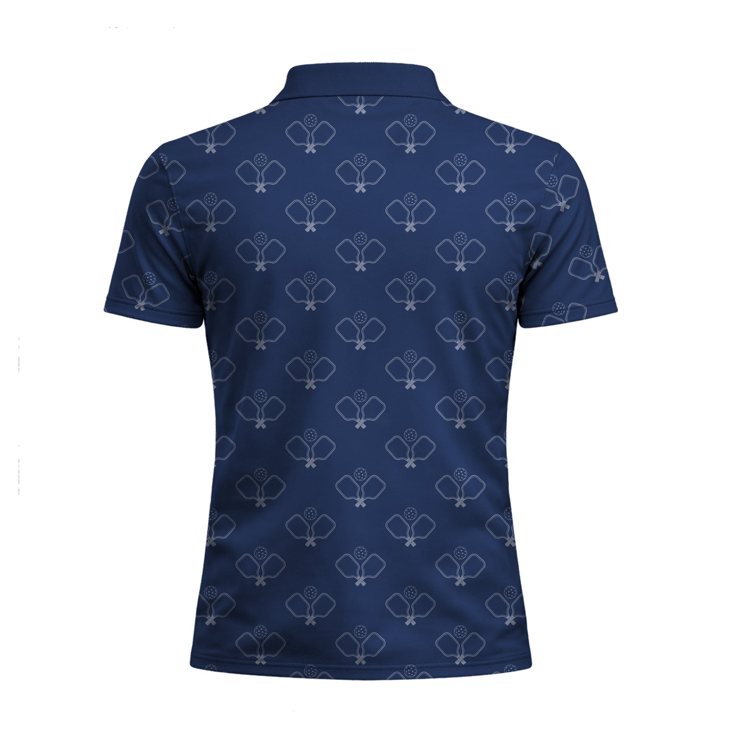 Best Pickleball Dad Ever Navy Polo Shirt for Men