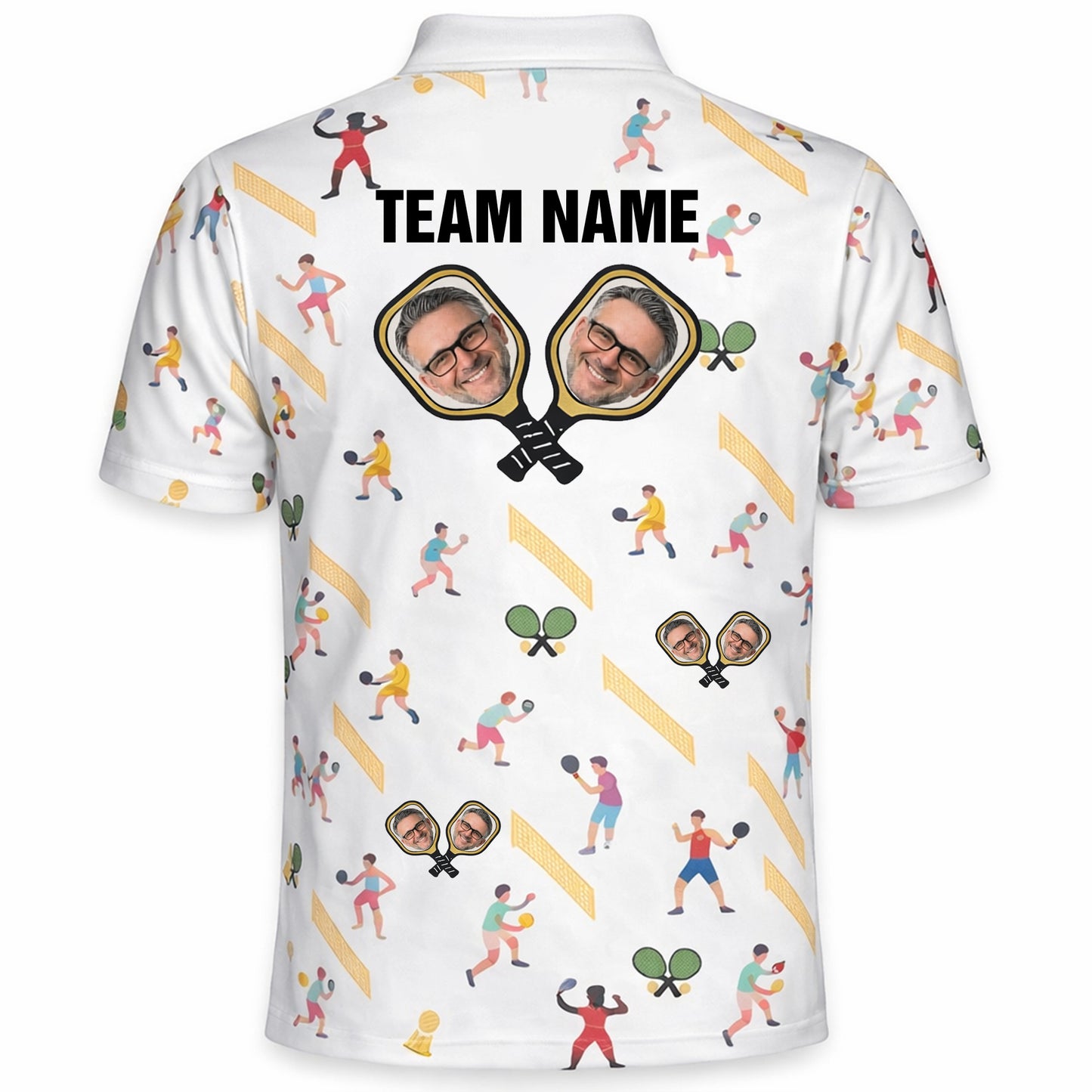Custom Name Photo Face Player Pattern Print