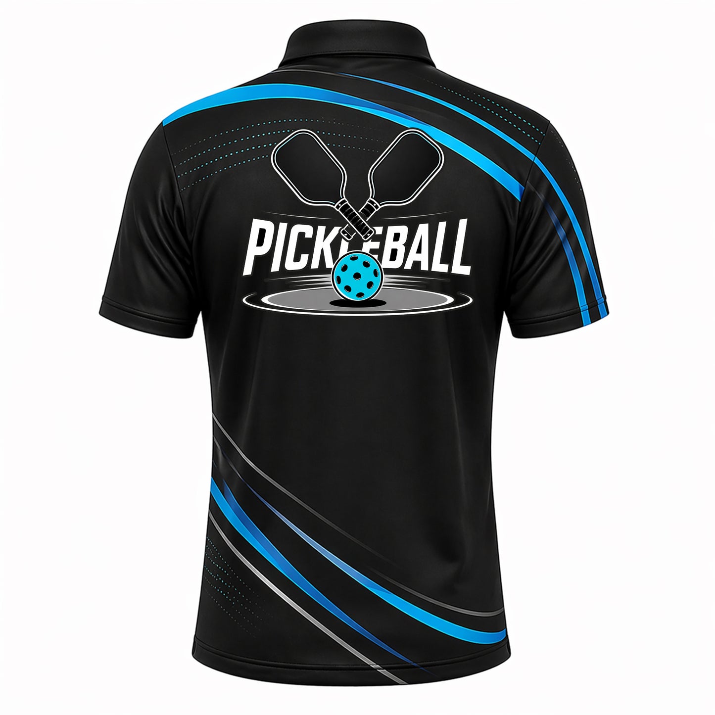 Custom Pickleball Polo Shirt with Name
