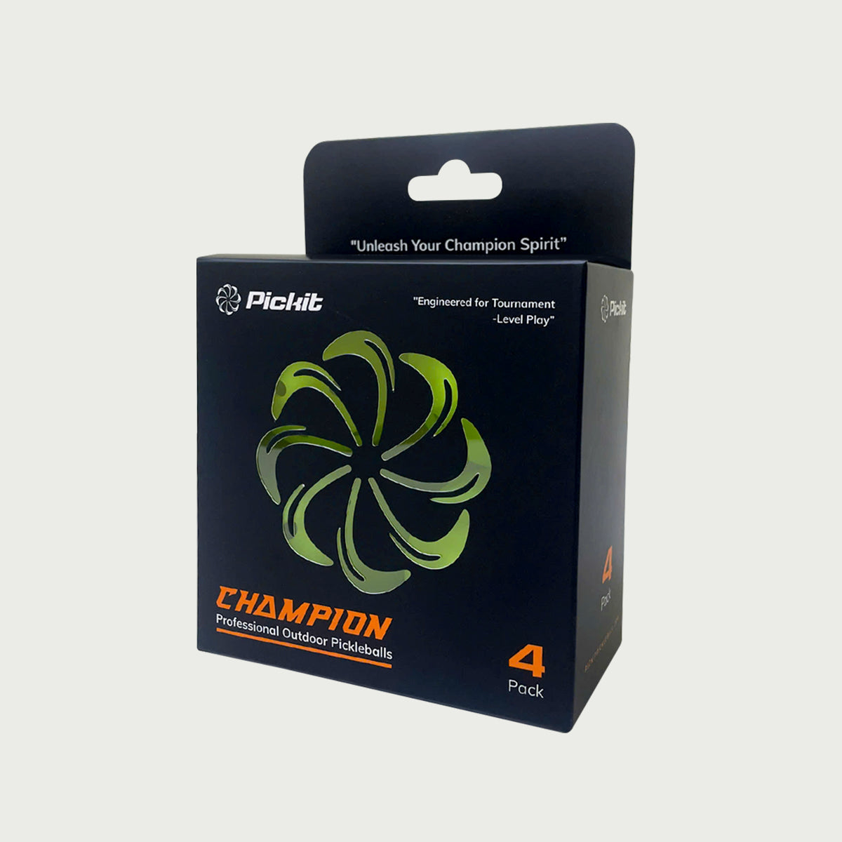 Pickit Champion Pickleball Balls – Indoor & Outdoor – 4 or 60 Pack