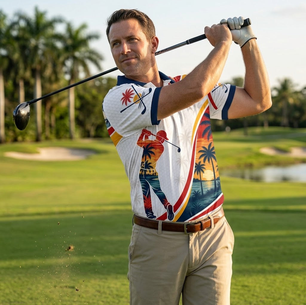 Florida Golf Polo - Personalized Polo shirt - All over printed