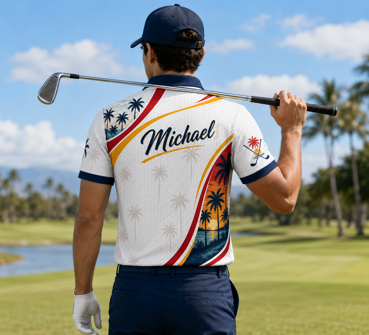 Florida Golf Polo - Personalized Polo shirt - All over printed