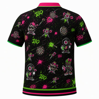 Darts Graffiti Polo - Back view
