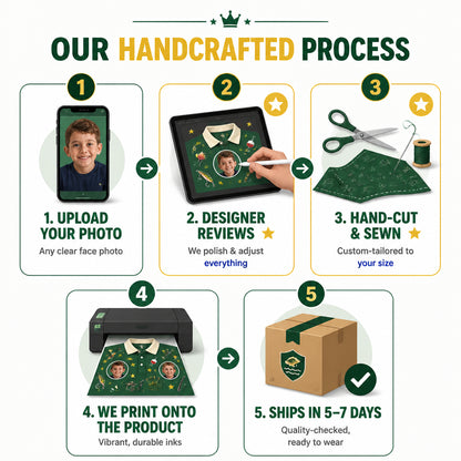 Best Dad Ever Fishing Polo (Green Colorway) - How it is made