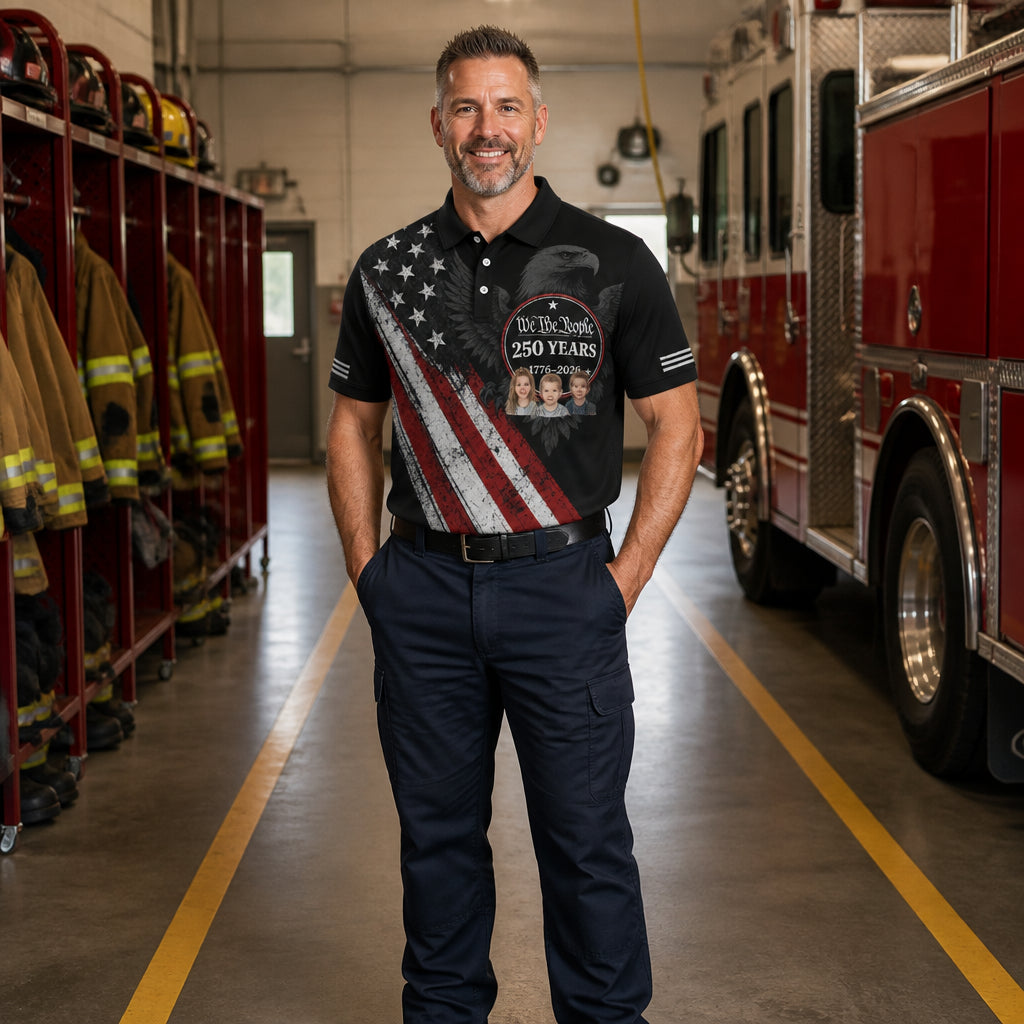 We The People 250 Years Eagle Sash Polo - Lifestyle 2