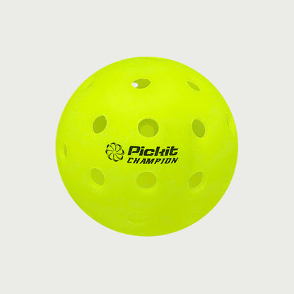 Pickit Champion Pickleball Balls – Indoor & Outdoor – 4 or 60 Pack